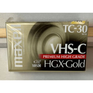 NEW IN PACKAGE! VINTAGE Maxell MAX203010 High Grade VHS-C Videotape Cassette
